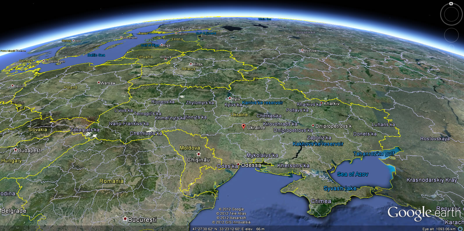 Ukraine terre carte